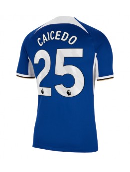 Moški Nogometna dresi replika Chelsea Moises Caicedo #25 Domači 2023-24 Kratek rokav